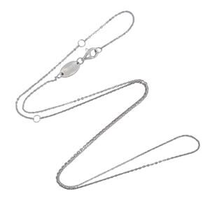 Estate Dune Sterling Silver 0.7mm Cable Link Chain Necklace 15.5", 17.5", 19.5"